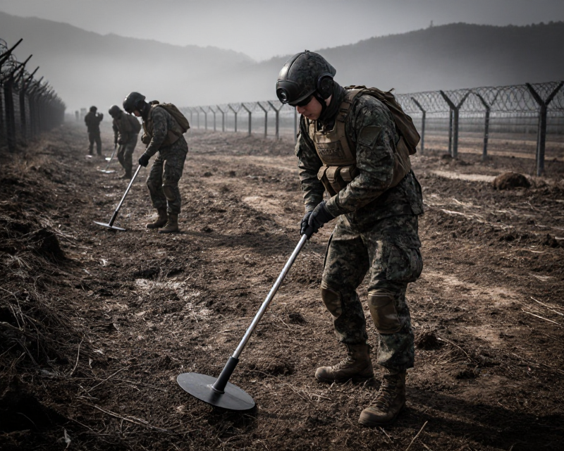 DMZ Mine Blast Investigation Scene