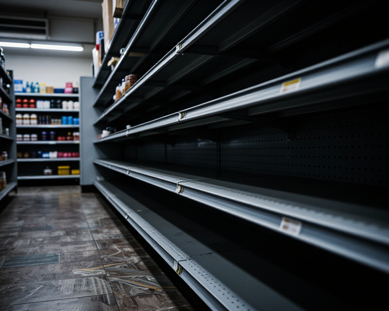 Desolate Korean Discount Store