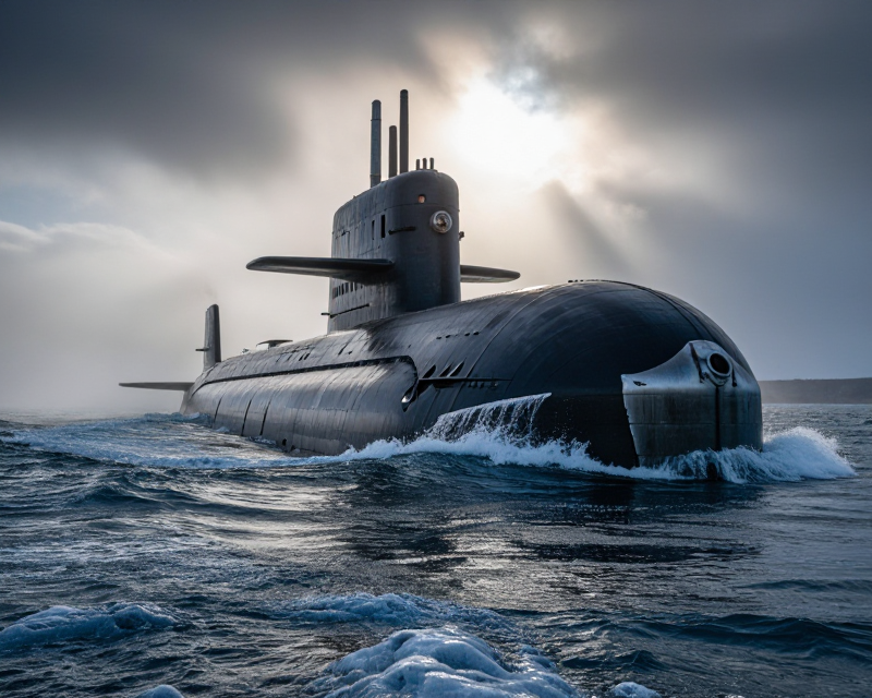 Submarine in Cold Waters