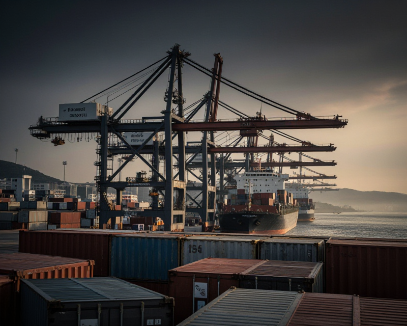 Busan Port Maritime Atmosphere