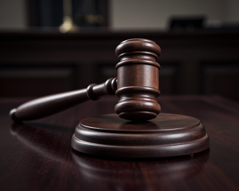 Judicial Gavel and Law Books