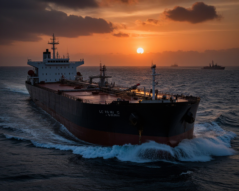 Cinematic Oil Tanker in Tension