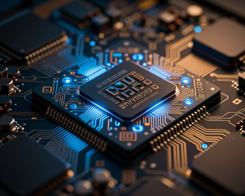 High-tech semiconductor chip