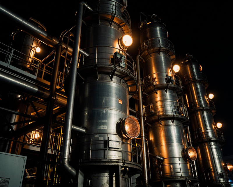 Cinematic Industrial Energy Scene