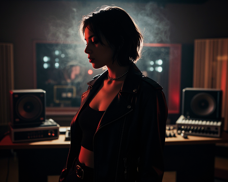 Cinematic Moody Music Scene