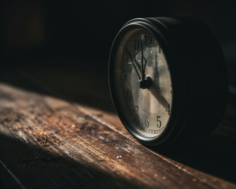 Symbolic Clock in Darkness
